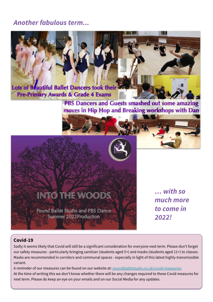 Pound Ballet Studio | December 2021 Newsletter